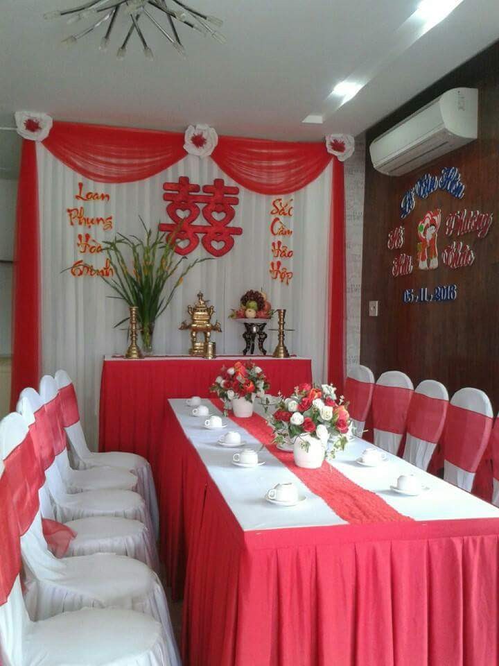 Cho thuê bàn ghế, chén dĩa, khung rạp của tiệc cưới